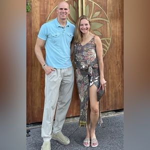 Amanda Uprichard Paisley Print Long Skirt and Tank set